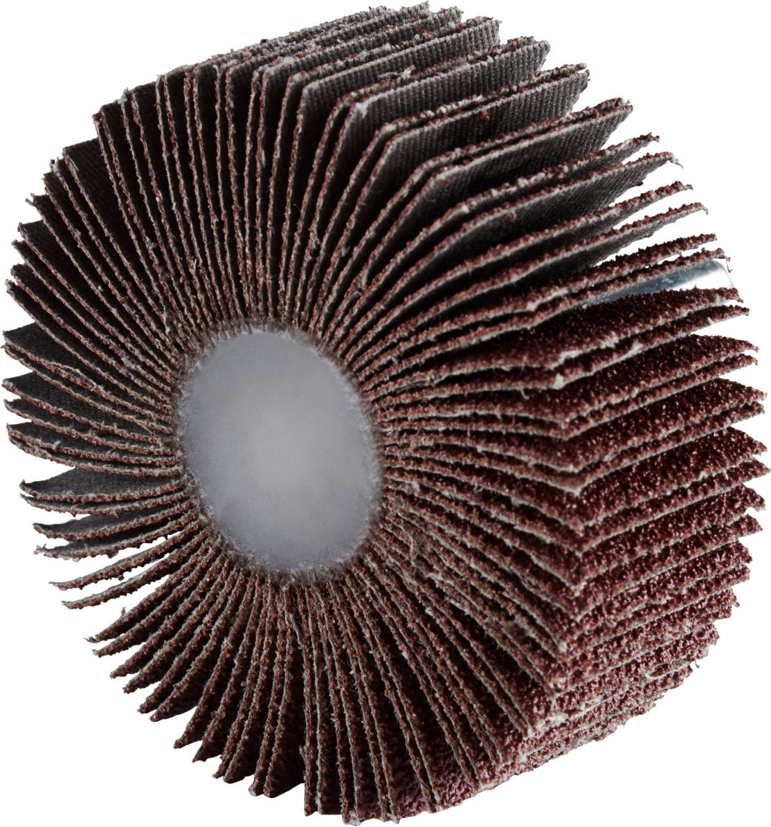 Tarcza szlifierska o wielu segmentach w kształcie pierścienia, z brązową powierzchnią ścierną, z centralnym otworem. Używana do szlifowania lub polerowania.