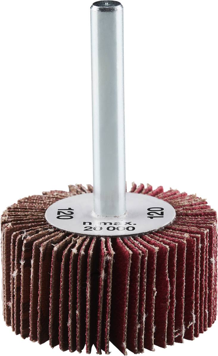 Mop szlifierski z gradacją 120, na metalowym trzpieniu, numer produktu 20000.