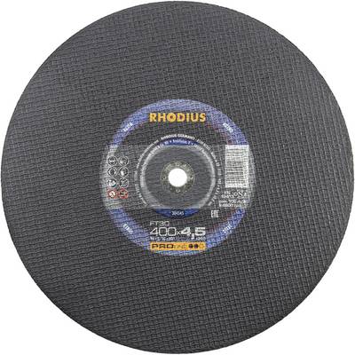 Tarcza ścierna Rhodius, model PROline FT 360, średnica 400 x 4,5 mm, do cięcia metalu, maksymalna prędkość obrotowa 4.800 obr./min.