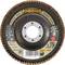 Tarcza szlifierska 'RHODIUS' z oznaczeniami: 116 mm, 13300 obr./min. Odpowiednia do obróbki metali, stali nierdzewnej, aluminium.