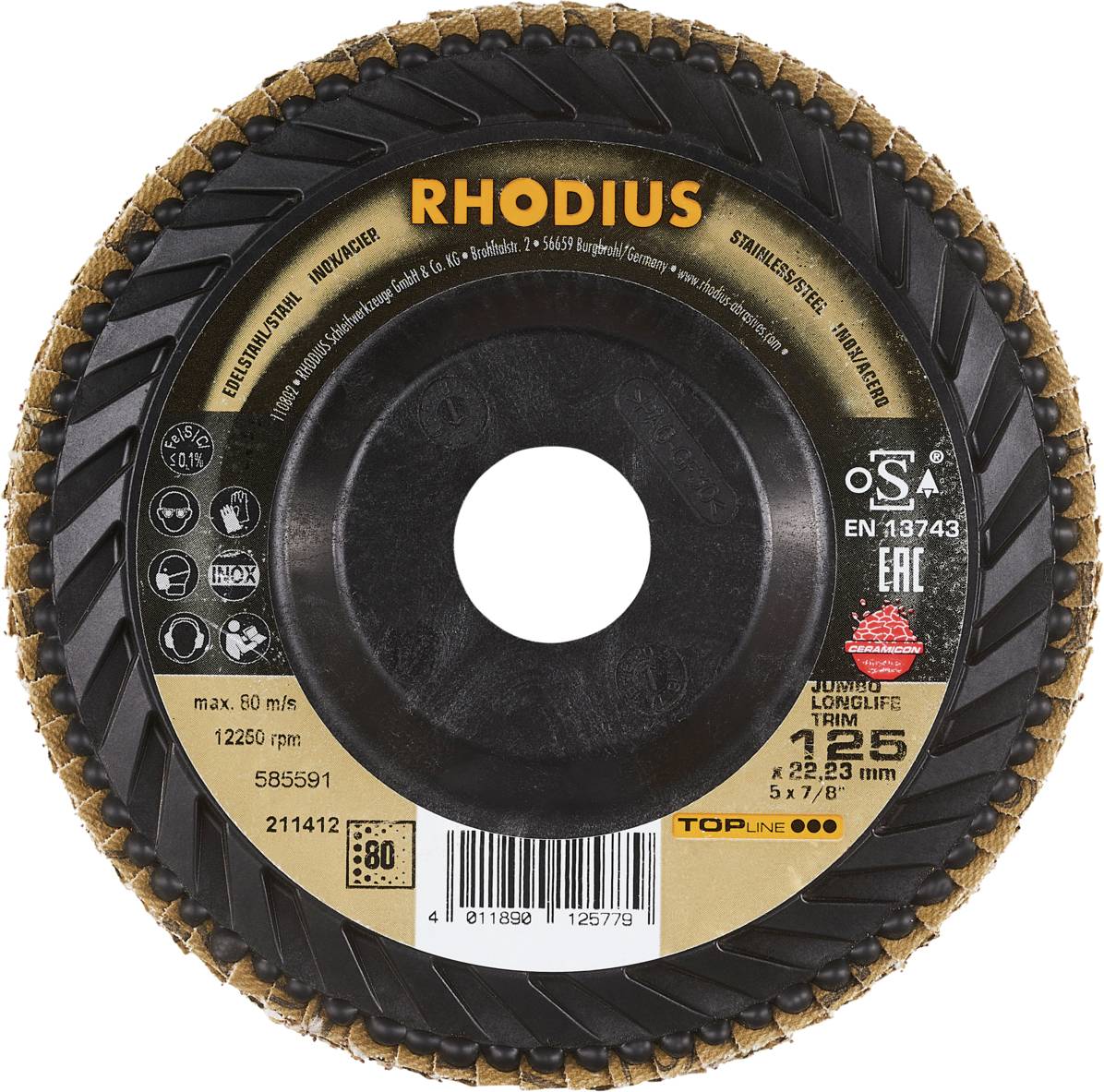 Клапанний диск Rhodius JUMBO LONGLIFE TRIM 211412 10 шт.