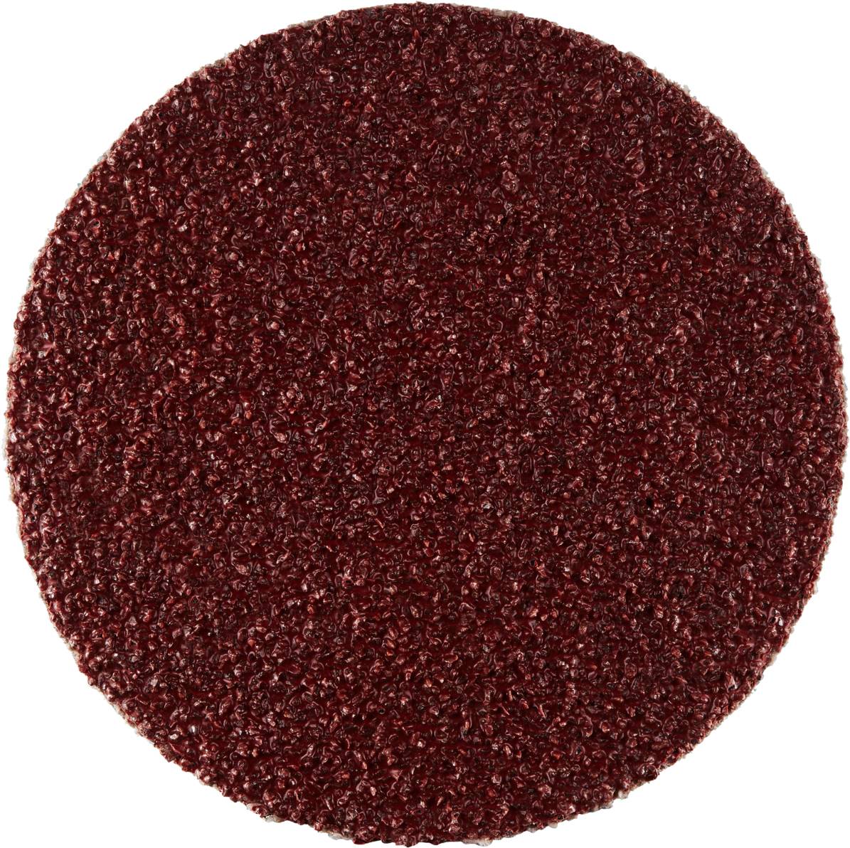 'Okrągła tarcza szlifierska o chropowatej, rdzawobrązowej powierzchni, odpowiednia do szlifowania i polerowania materiałów.'