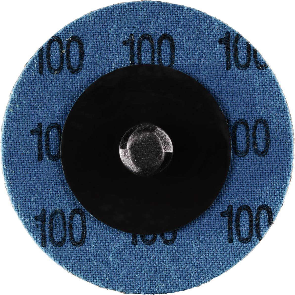 Niebieski element ścierny z wielokrotnie czarną cyfrą '100'.