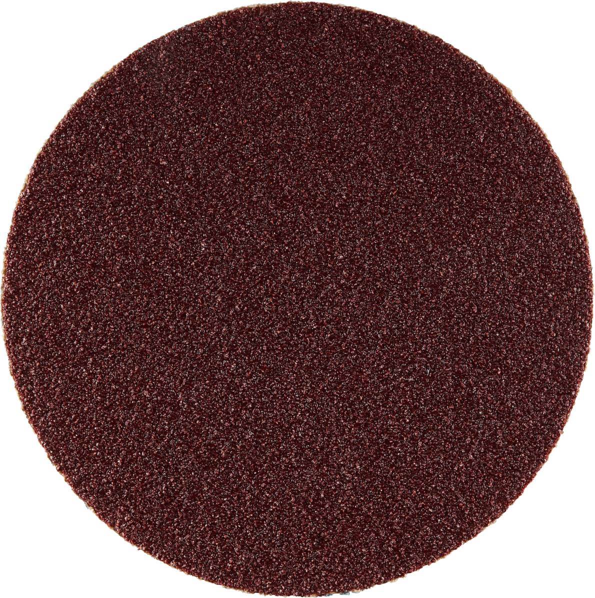 Krążek papieru ściernego o szorstkiej, ziarnistej fakturze. Stosowany głównie w obróbce drewna i metalu.