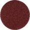 Brązowy, okrągły papier ścierny o szorstkiej strukturze, używany głównie do prac szlifierskich.