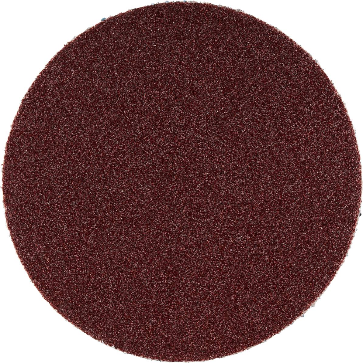 Owalny, brązowy papier ścierny o drobnoziarnistej strukturze, stosowany do wygładzania powierzchni w pracach rzemieślniczych lub przemysłowych.