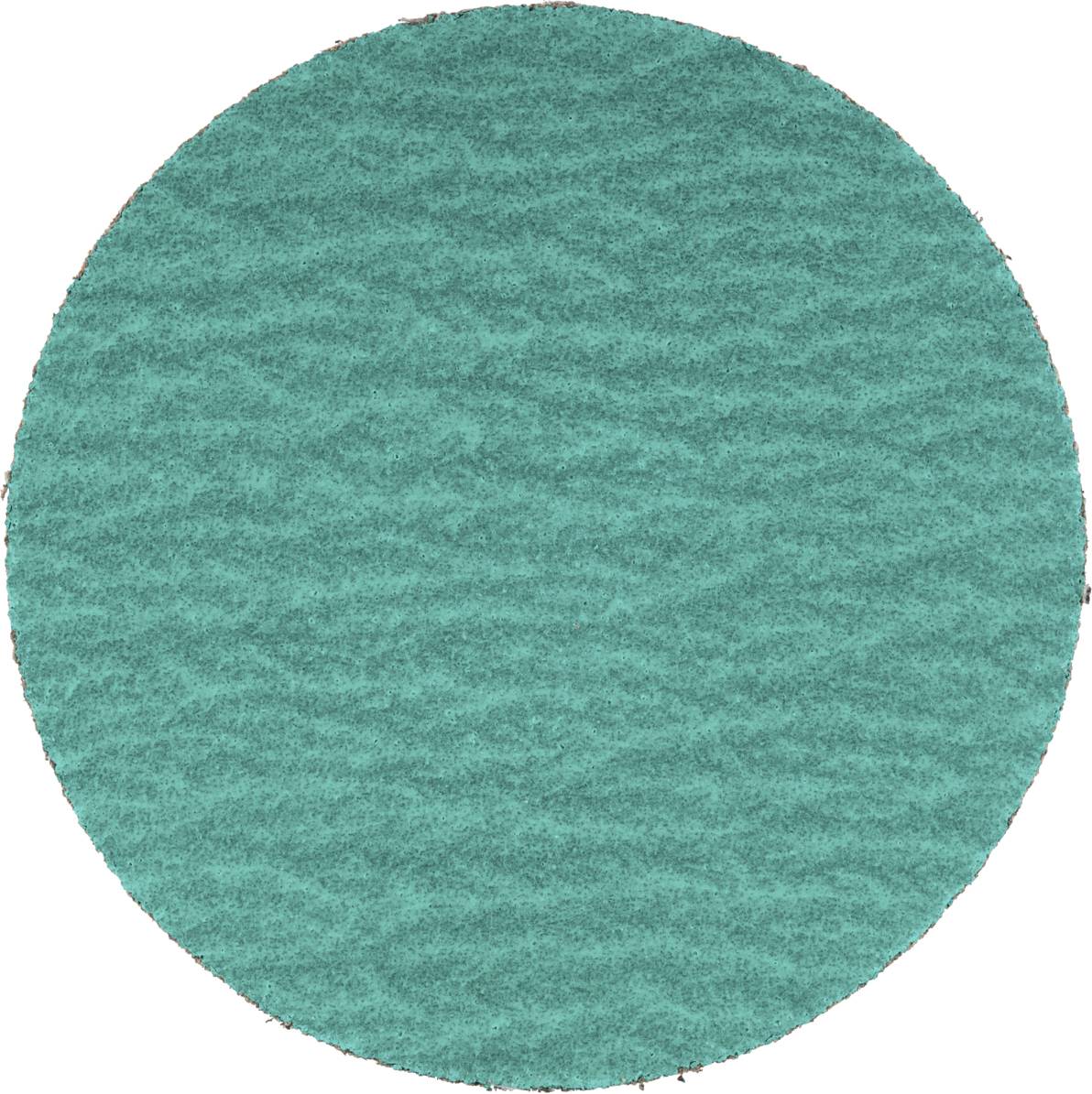 Zielona tarcza szlifierska w kształcie koła na białym tle.