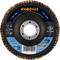 Tarcza szlifierska Rhodius, model LSA F1, o średnicy 115 mm, przeznaczona do stali. Prędkość: maks. 80 m/s, obroty: 13285 obr./min.