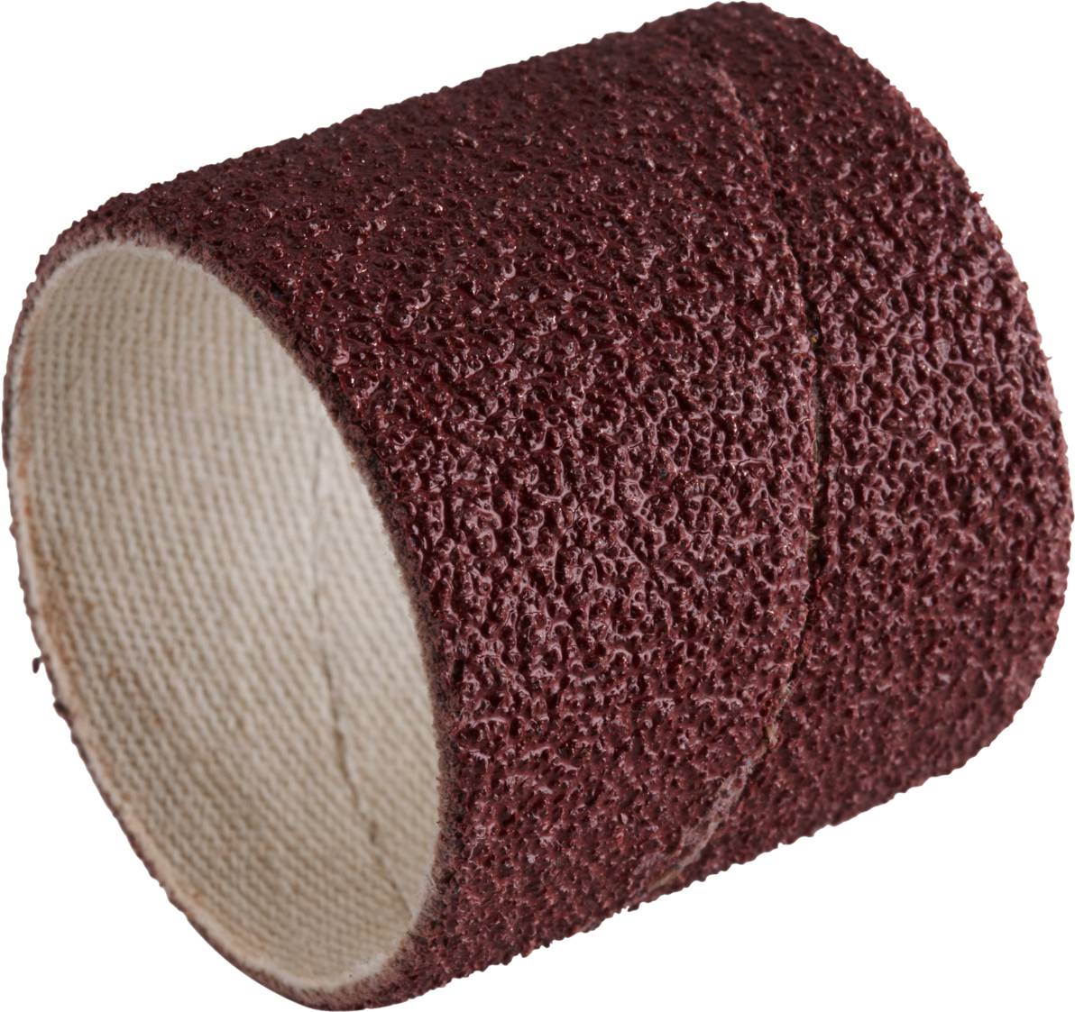 Brązowa nakładka szlifierska, cylindryczna, o szorstkiej strukturze powierzchni do polerowania lub szlifowania materiałów.