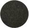Okrągła, grubo strukturyzowana podkładka ścierna w ciemnym kolorze. Jest używana do czyszczenia lub wygładzania powierzchni.