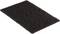 Prostokątna, czarna podkładka czyszcząca o lekkiej, puszystej strukturze, używana do obróbki powierzchni lub czyszczenia.