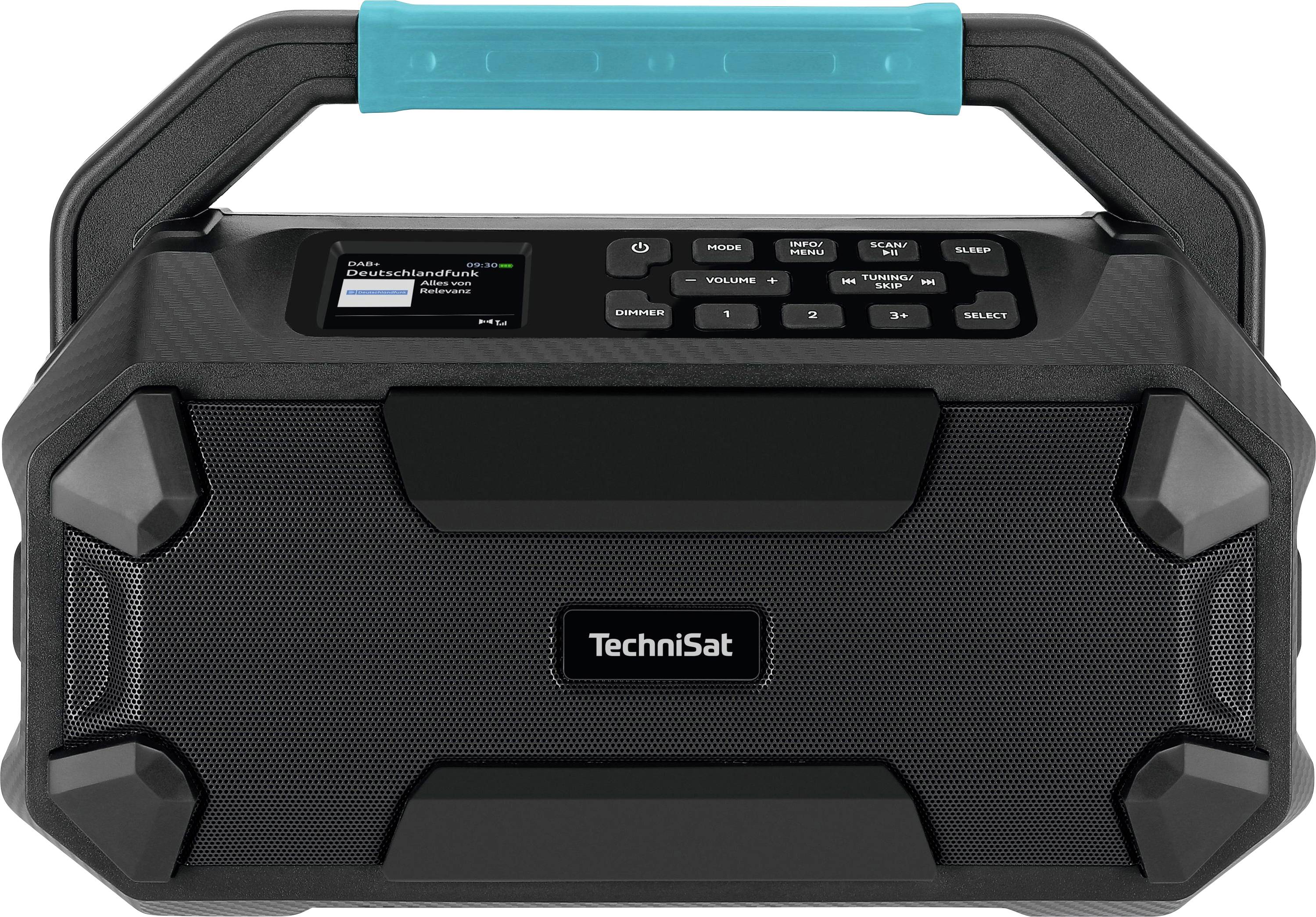 Будівельне радіо TechniSat VIOLA 231 OD DAB+, метрові хвилі (VHF), захист від бризок, чорний колір