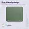 Zielona, ekologiczna mata wykonana z naturalnego kauczuku i materiału z recyklingu, posiadająca certyfikat FSC oraz Global Recycled Standard.