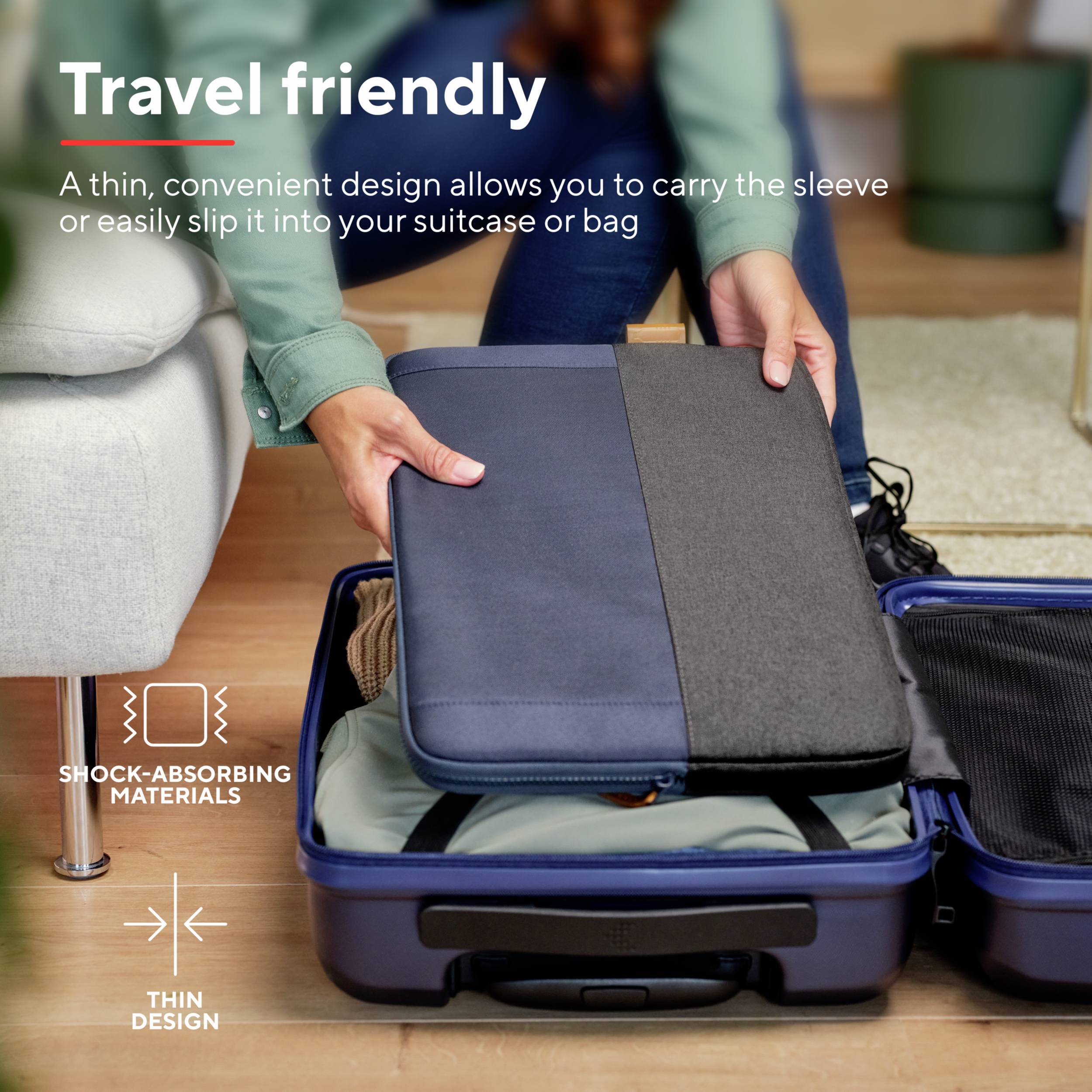 ЧОХОЛ ДЛЯ НОУТБУКА Trust, (Ш x В x Г) 25 x 400 x 285 мм, синій