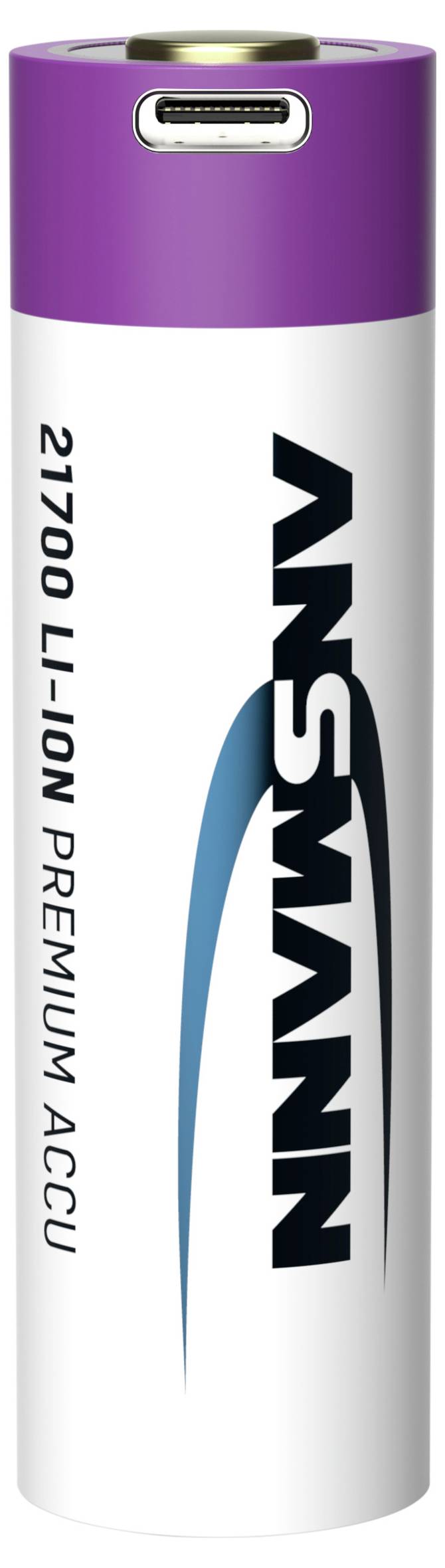 Акумулятор AA/R06 Ansmann Li-Ion Akku 21700 5000 mAh with USB Type-C Ladebuchse 1308-0001, Li-Ion, 4900 mAh, 3.6 V, 1 шт.