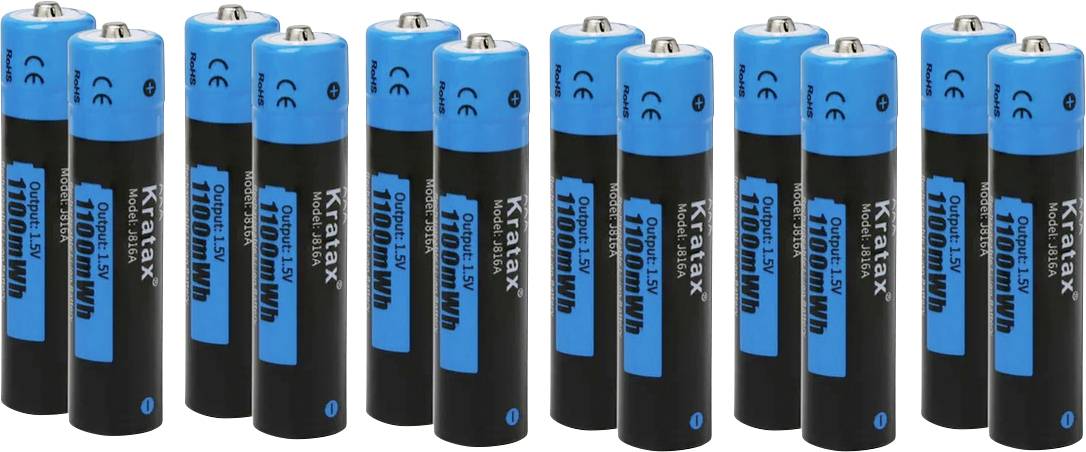 Батарейка AAA/R03 Hixon J816, літій-іонна, 750 мАг, 1,5 В, 12 шт.