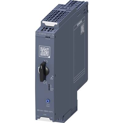 Elektryczny moduł z napisem 'E-STARTER 0,7-7A'. Posiada kod QR, przełącznik oraz niebieski przycisk testowy na przedniej stronie.