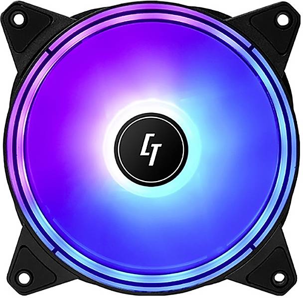 Chief NF-3012-RGB Wentylator do obudowy PC czarny (S x W x G) 120 x 25 x 120 mm-3