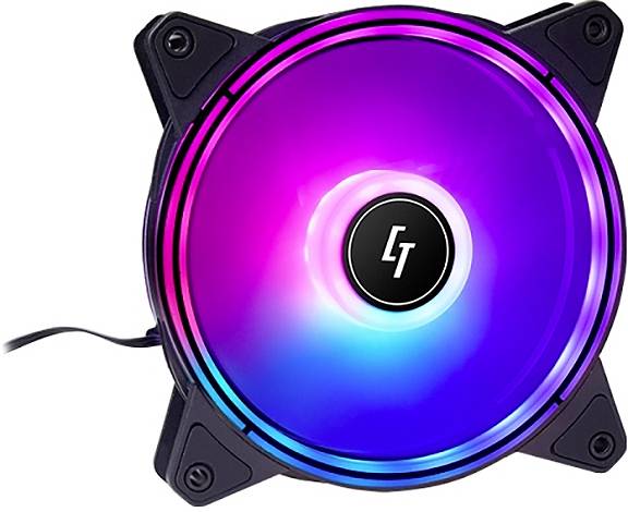 Chief NF-3012-RGB Wentylator do obudowy PC czarny (S x W x G) 120 x 25 x 120 mm-4