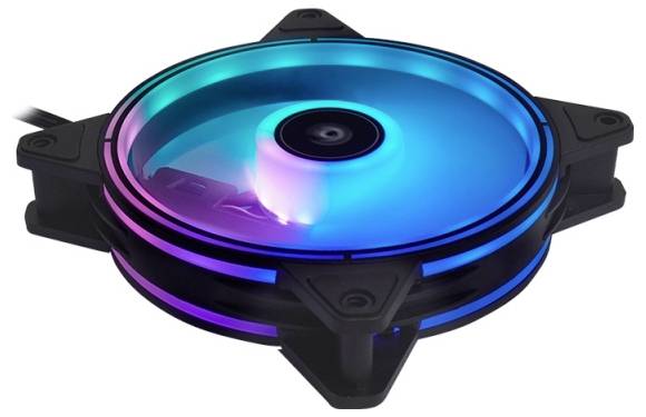 Chief NF-3012-RGB Wentylator do obudowy PC czarny (S x W x G) 120 x 25 x 120 mm-6