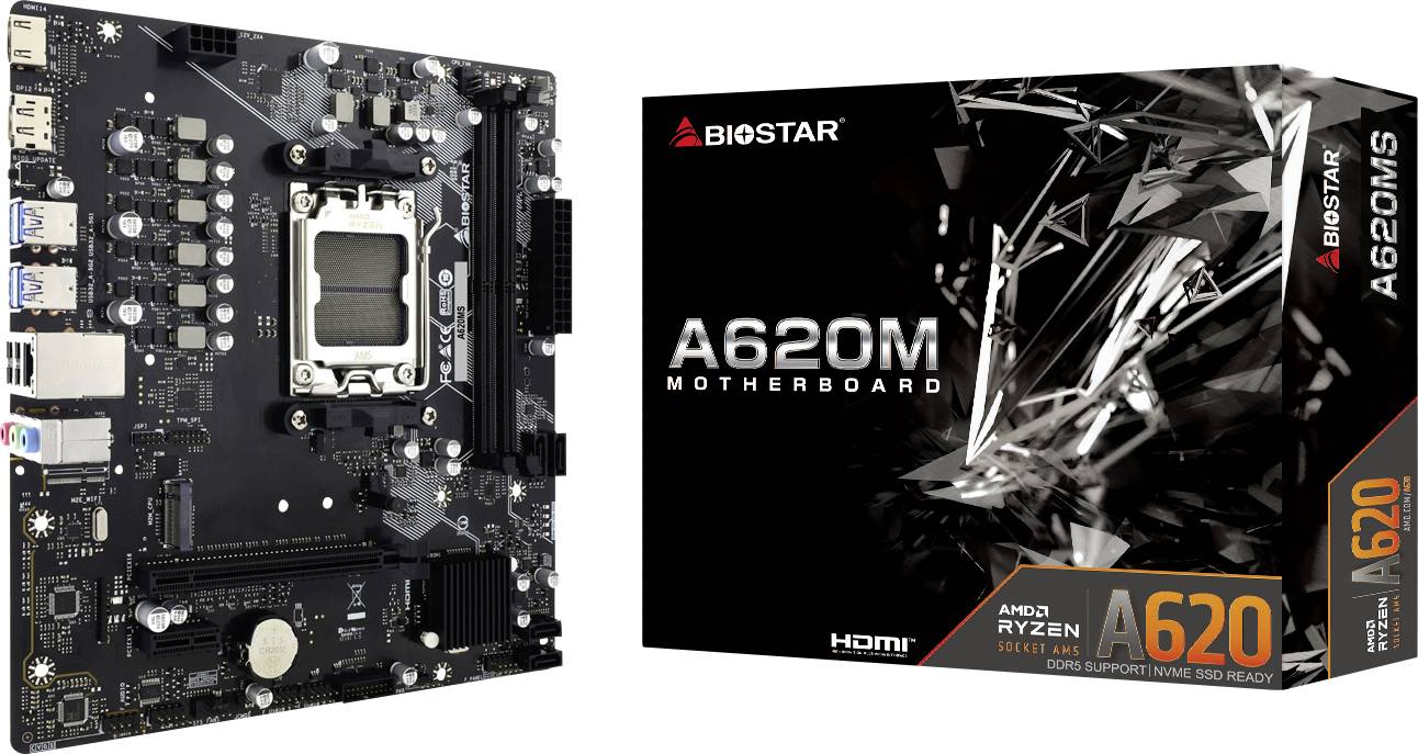 Płyta główna BioStar A620MS #####AMD AM5 Micro-ATX AMD® A620-0