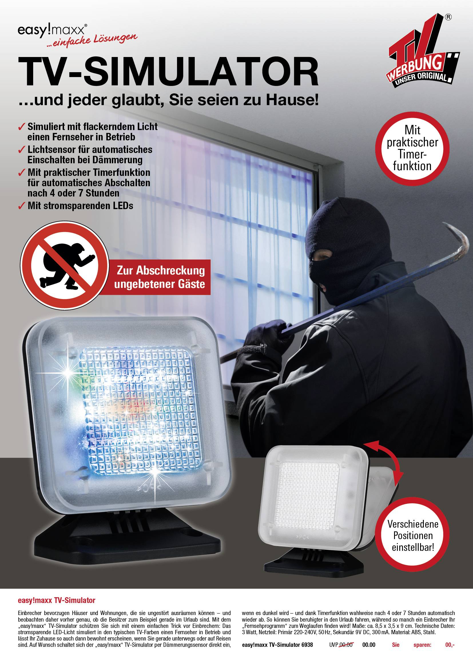 Symulator TV easymaxx Security 1 szt.-6