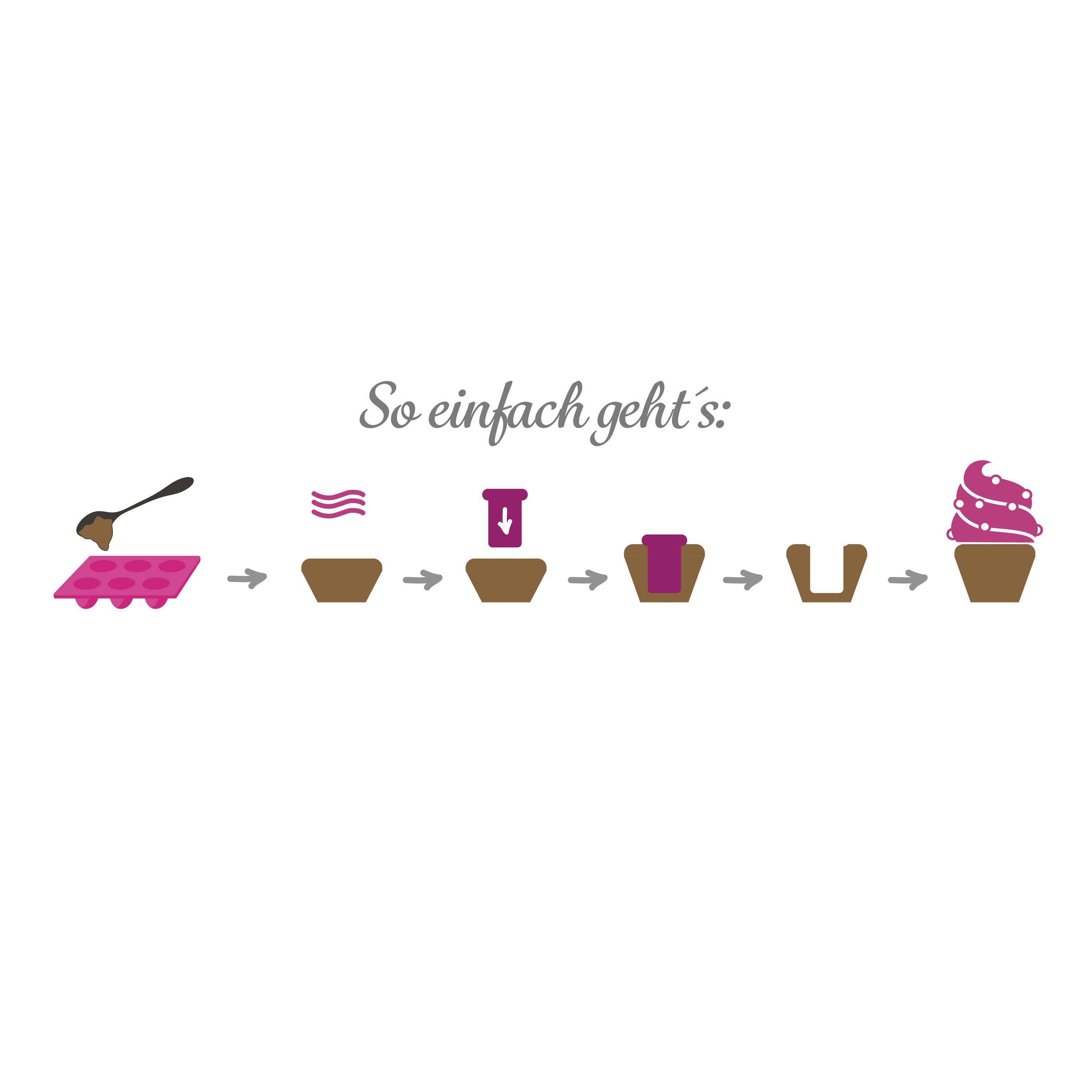 CuCap 13009 Zestaw 6 silikonowych foremek do pieczenia-17