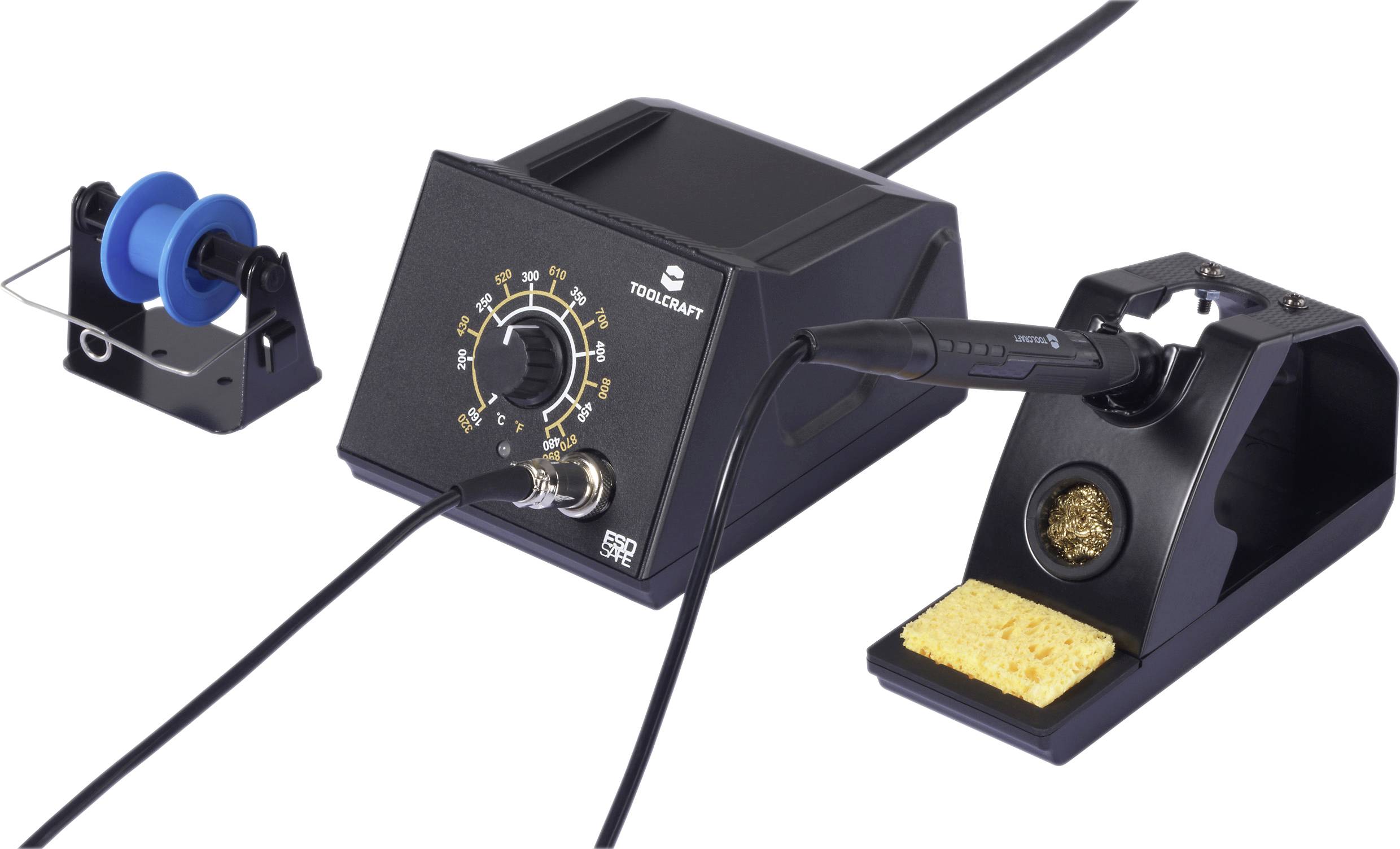 Паяльна станція TOOLCRAFT TO-ZD-8962E-B TO-10234626 70 Вт 480 °C (макс.) з паяльним жалом