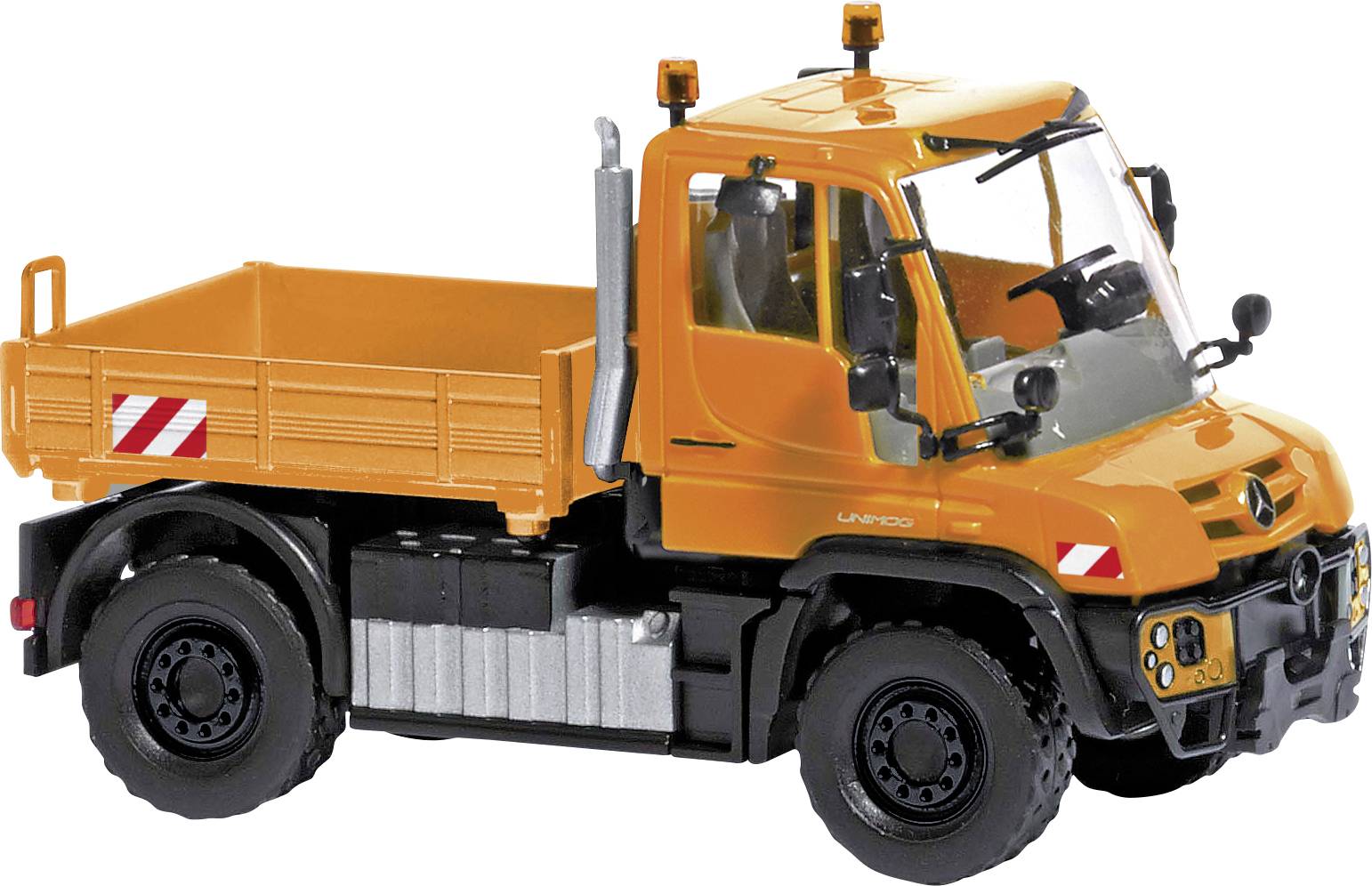 Модель вантажівки Busch 50934 H0 Mercedes Benz Unimog U 430, колір «дорожній помаранчевий»