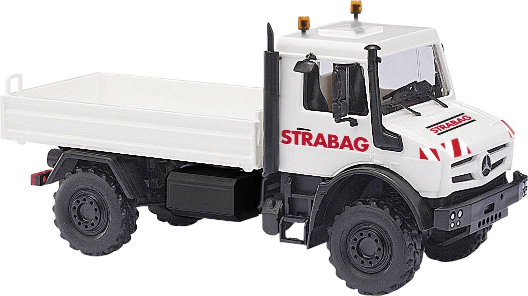 Busch 51057 H0 Модель вантажівки Mercedes Benz Unimog U 5023, Strabag