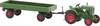Busch 54102 H0 Model pojazdu rolniczego Deutz F1M 414 z przyczepą rolniczą