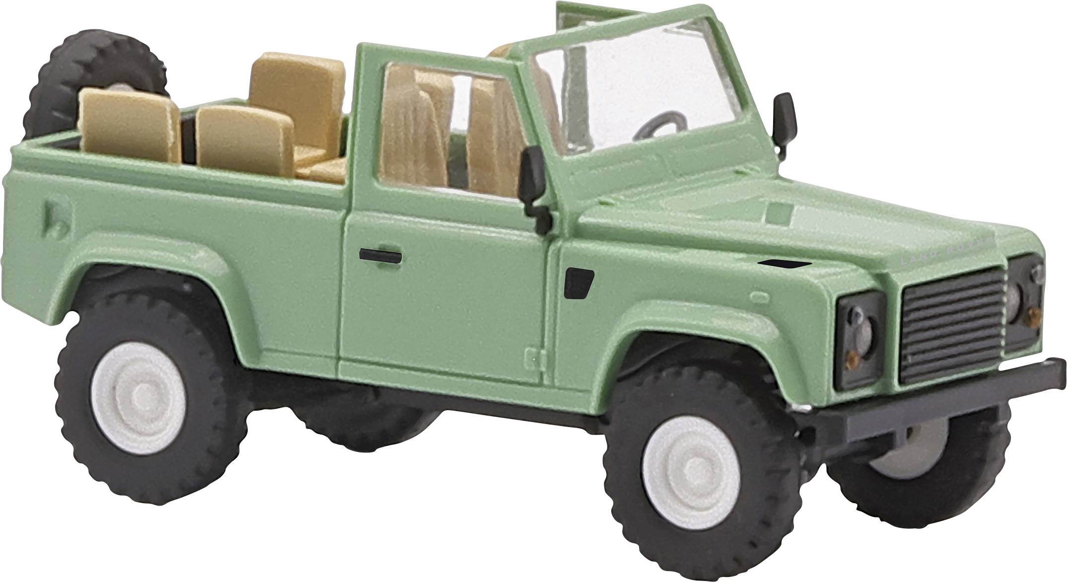 Модель автомобіля Busch 54391 H0 Land Rover Defender 90 відкритого типу, зеленого кольору