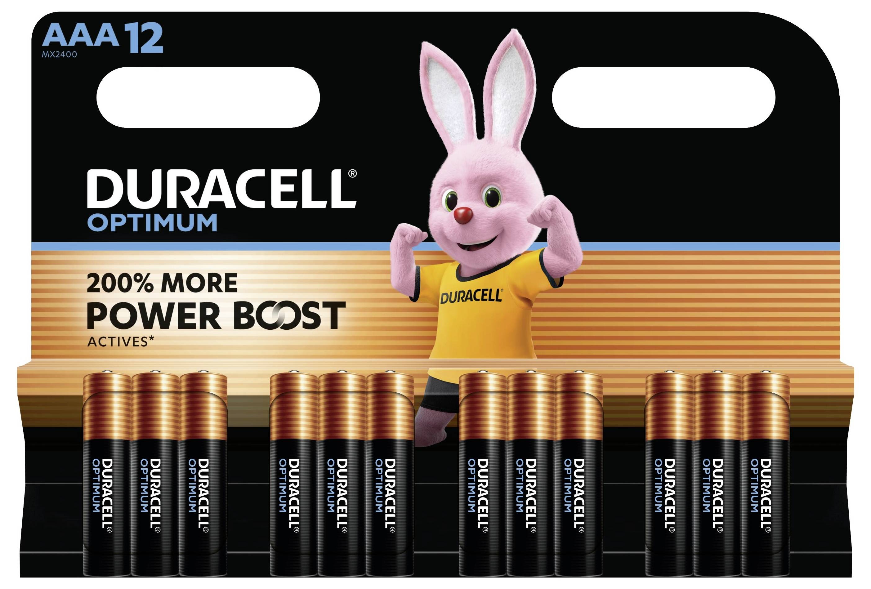 Батарейки AAA/R03 Duracell Optimum 1.5 V 12 шт.