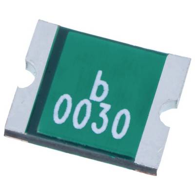 Zielony prostokątny element bezpiecznika SMD z napisem 'b 0030'.