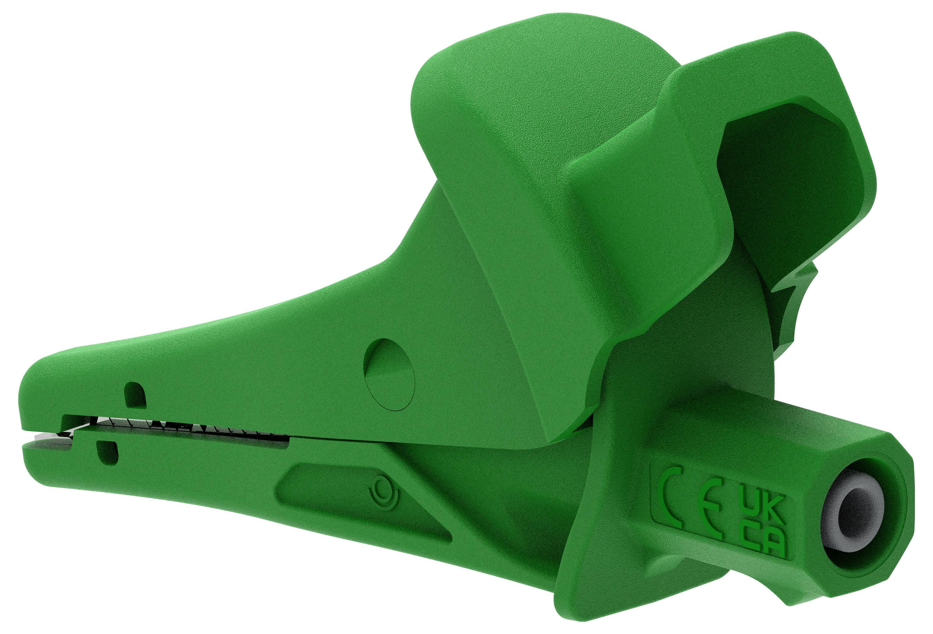 Зажим типа «крокодил» Electro PJP 5104-IEC-CD1-V 5104-IEC-CD1-V Максимальный диапазон зажима: 25 мм Длина: 91 мм Зеленый 1 шт.