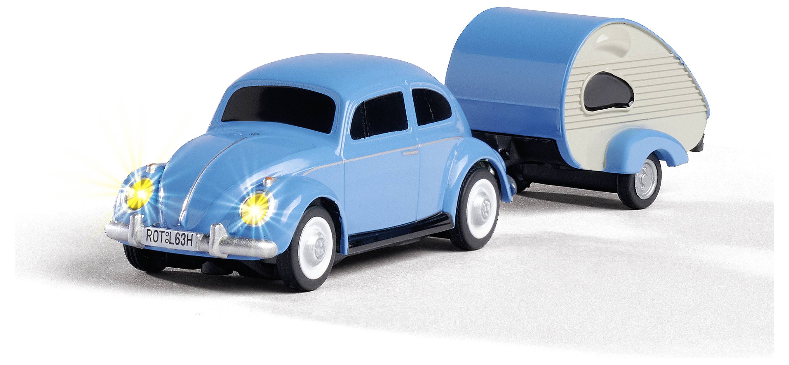 RC Car Modelsport VW Käfer mit Anhänger, 1:87, Electric, 100% RtR