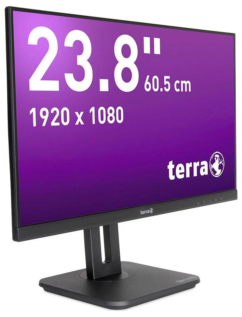 Monitor o przekątnej ekranu 23,8 cala (60,5 cm) i rozdzielczości 1920 x 1080.