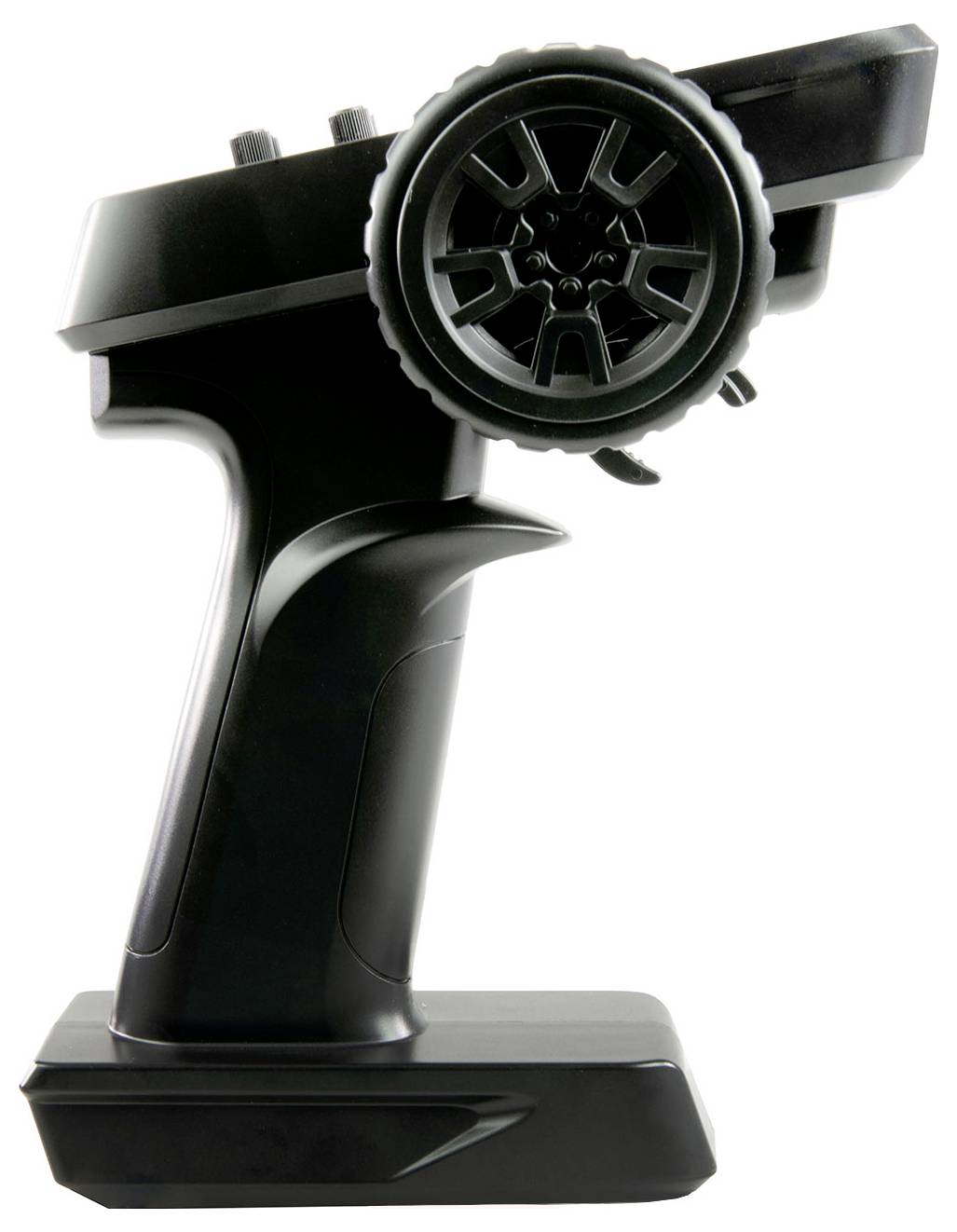 Pilot zdalnego sterowania z kołem kierowniczym i przyciskami. Typowo stosowany do sterowania pojazdami zdalnie sterowanymi.