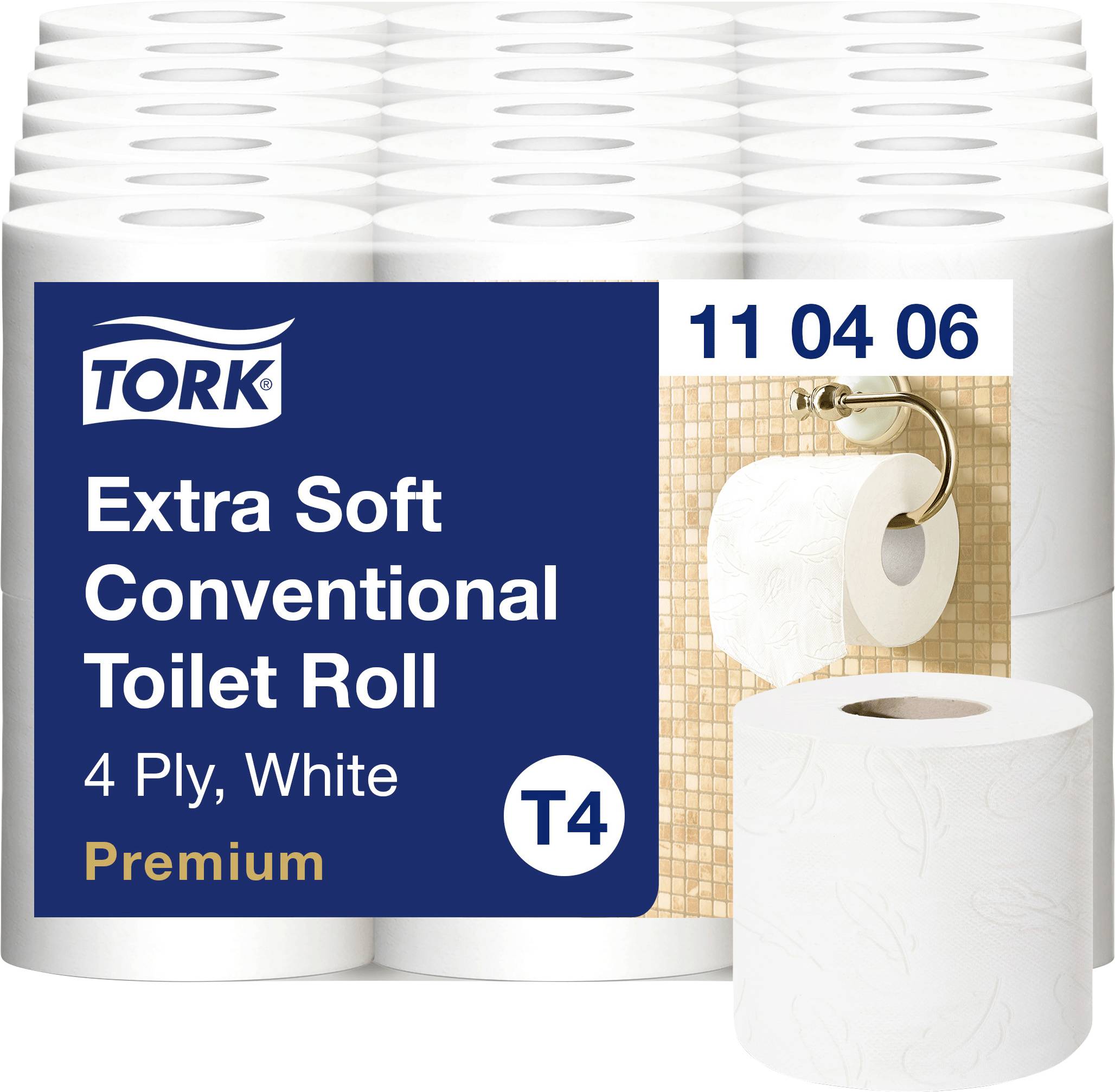 TORK Туалетний папір T4-System Kleinrollen Toilettenpapier 4-lag T4 110406 ​​​​Кількість шарів: 4 листи 42 шт.