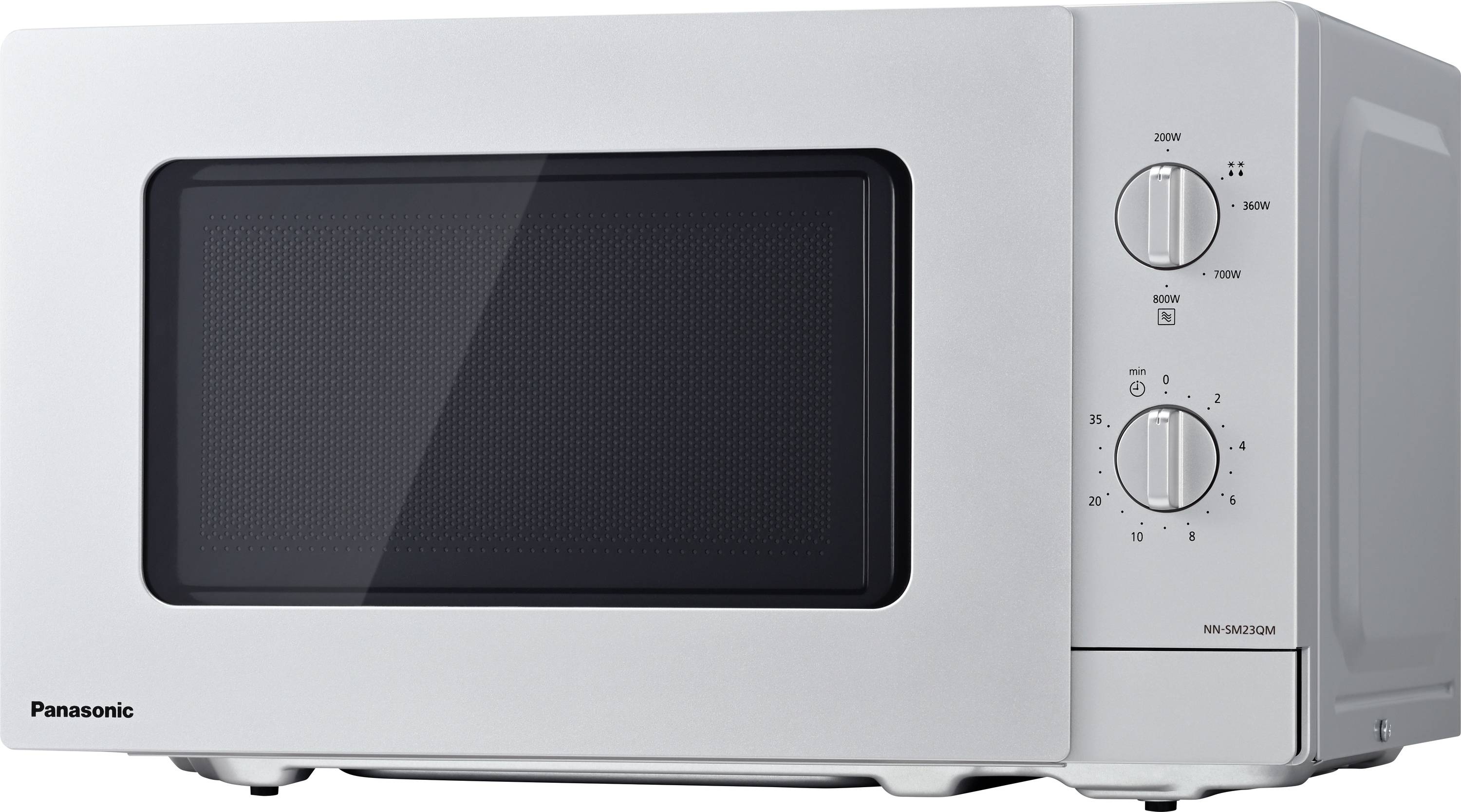 Мікрохвильова піч Panasonic NN-SM23QMEPG потужністю 800 Вт з функцією гриля, сріблястий колір
