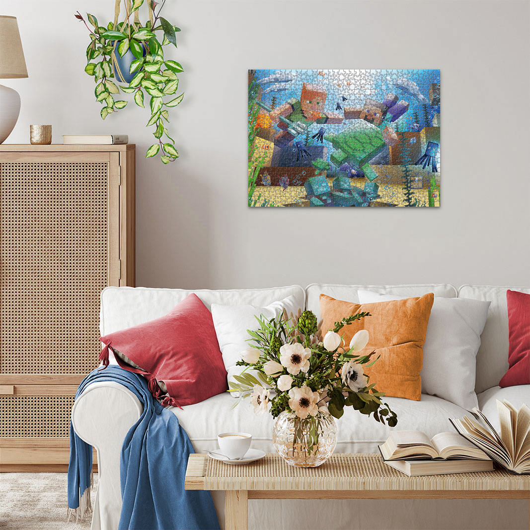 Puzzle dla dorosłych 1000 elementów - Minecraft 12000421 1 szt.-4