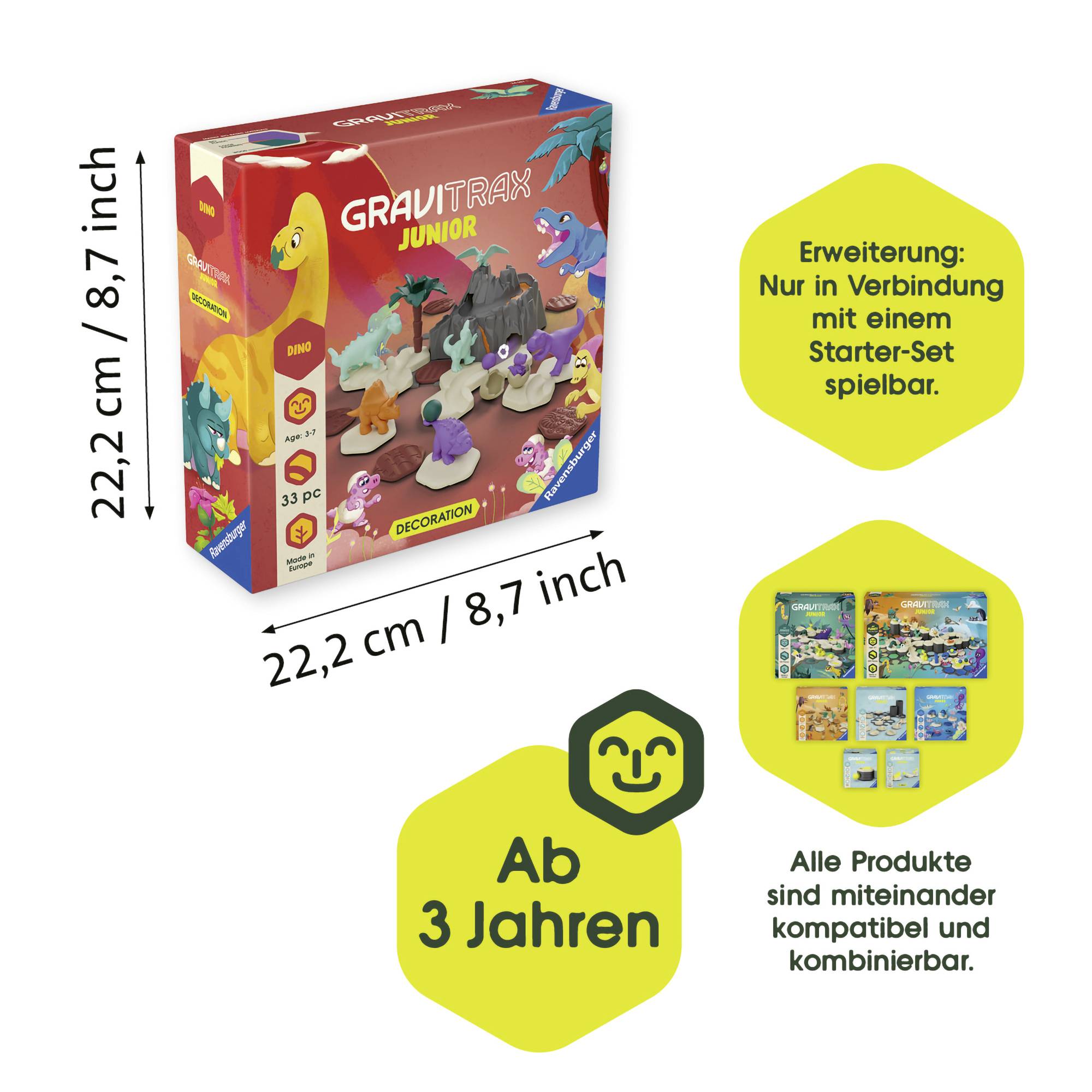 Ravensburger Ravensburger GraviTrax Junior - Rozszerzenie Dino GraviTrax Junior - Extension Dino 24587 GraviTrax Junior -3