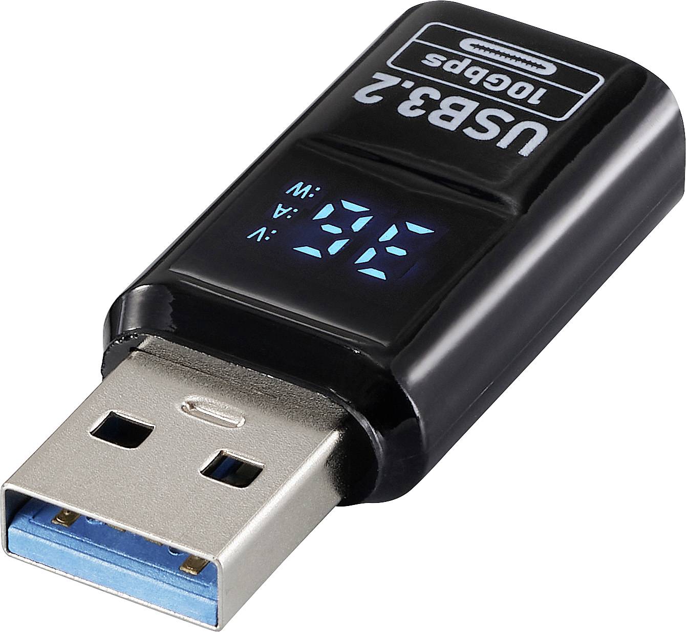 USB-адаптер Renkforce [1 штекерний роз’єм USB типу A — 1 гніздо USB типу A] Зарядний адаптер USB 3.2 типу A, PD36W, світлодіодний 