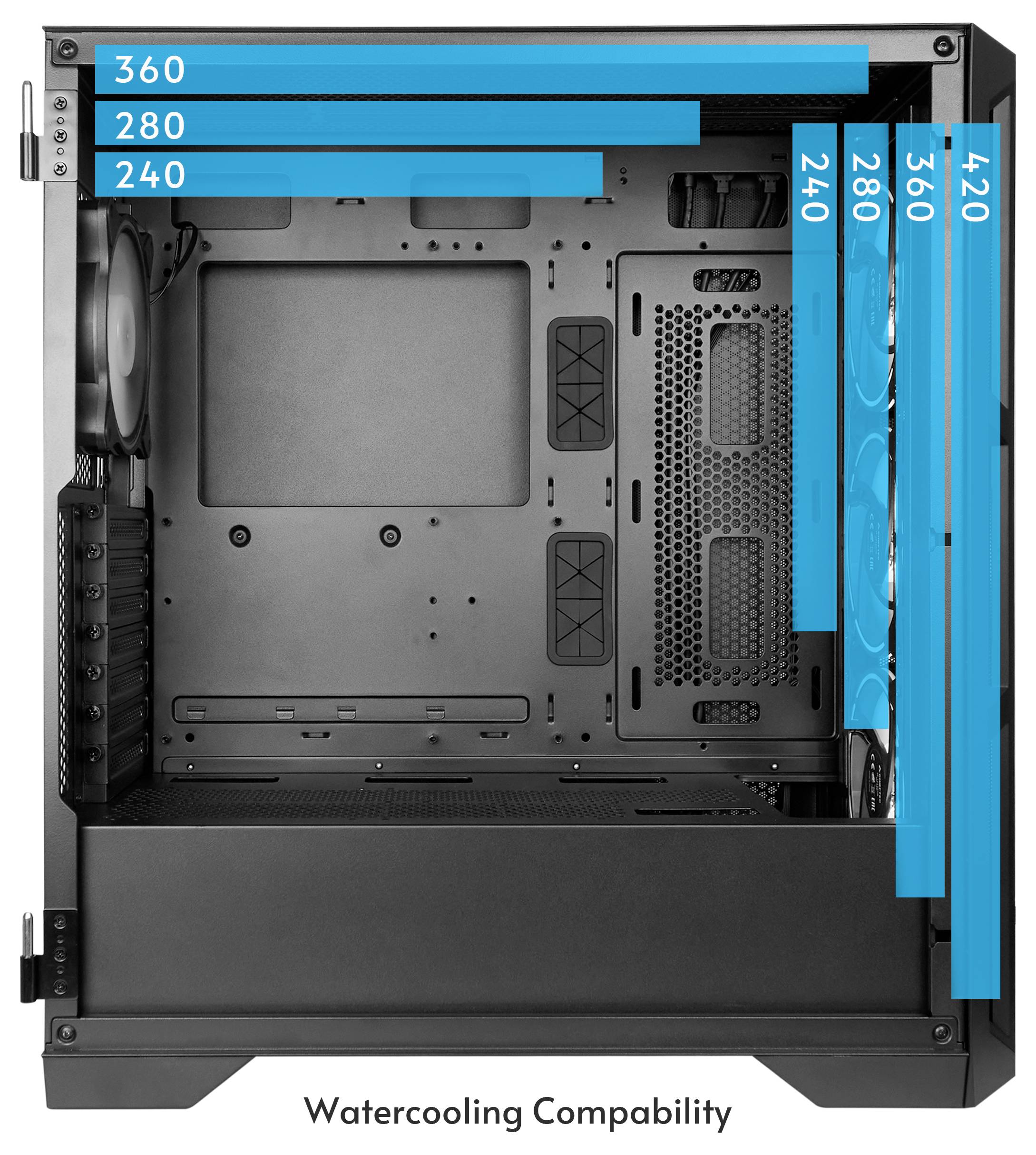 Chieftec GA-01B-L-OP Midi Tower Obudowa do komputera czarny-12
