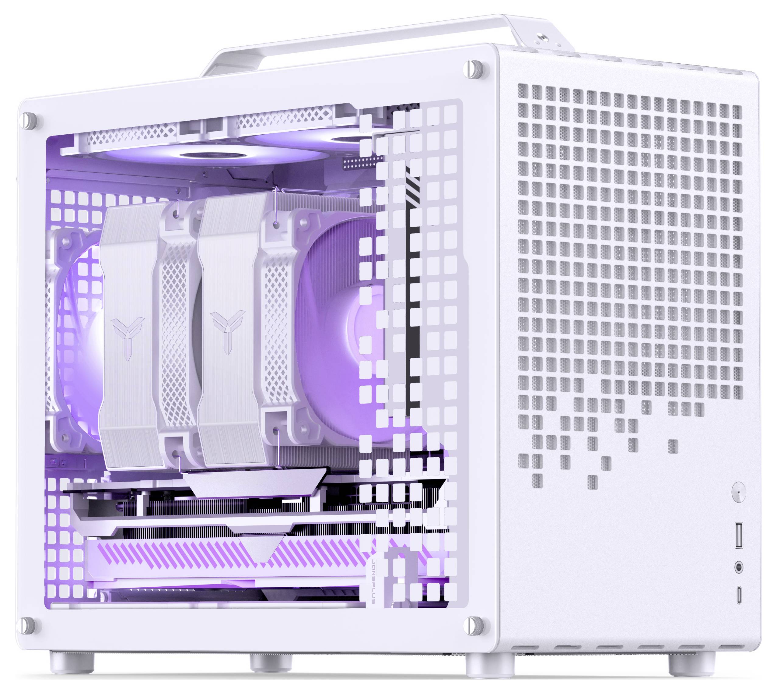 Jonsbo Z20 Micro Tower Obudowa, Obudowa gamingowa, Obudowa do komputera biały-1