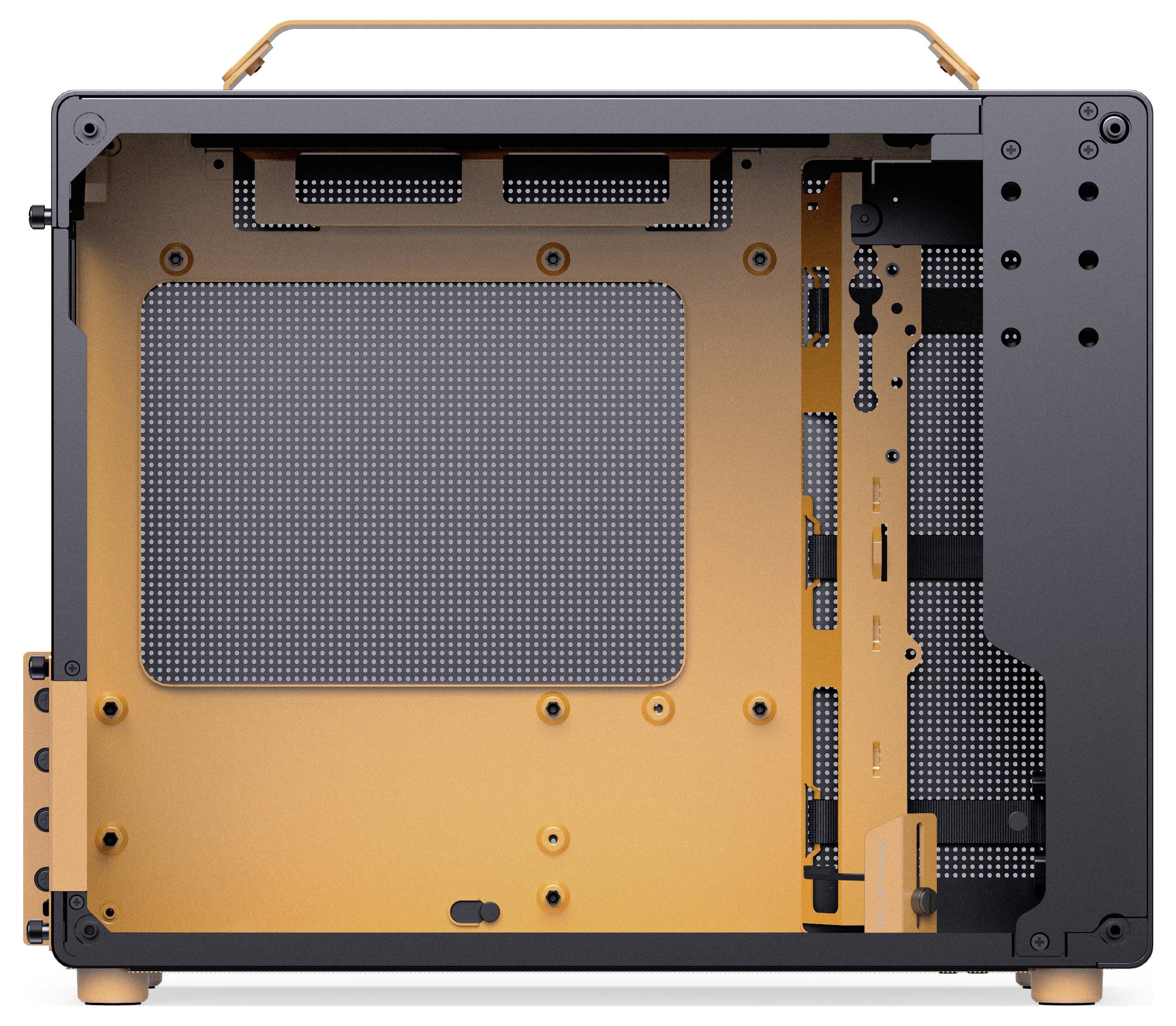 Jonsbo Z20 Micro Tower Obudowa gamingowa, Obudowa, Obudowa do komputera czarny/pomarańczowy-4