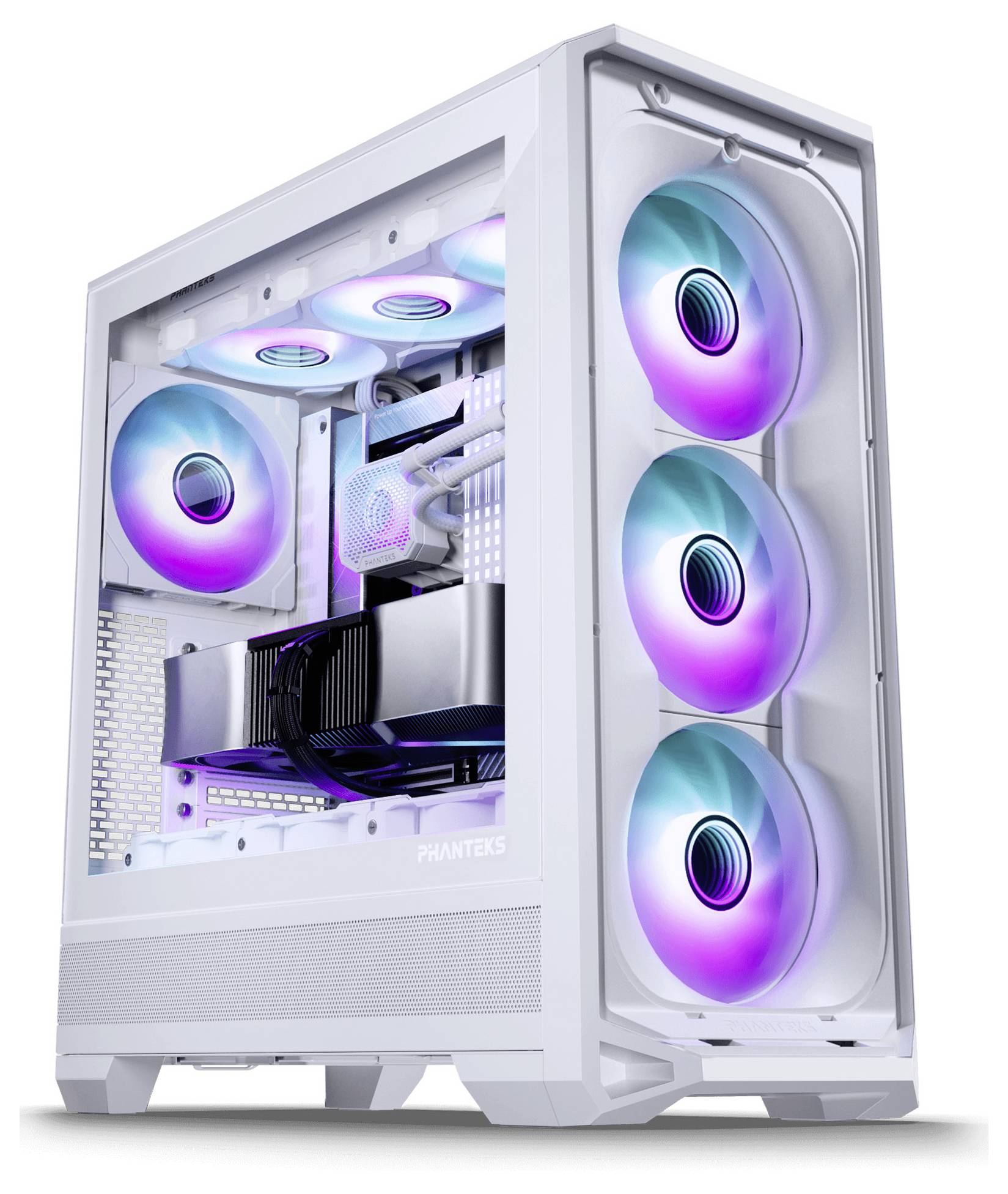 Phanteks PH-EC400GA_DMW01 Obudowa, Obudowa gamingowa, Obudowa do komputera biały-3