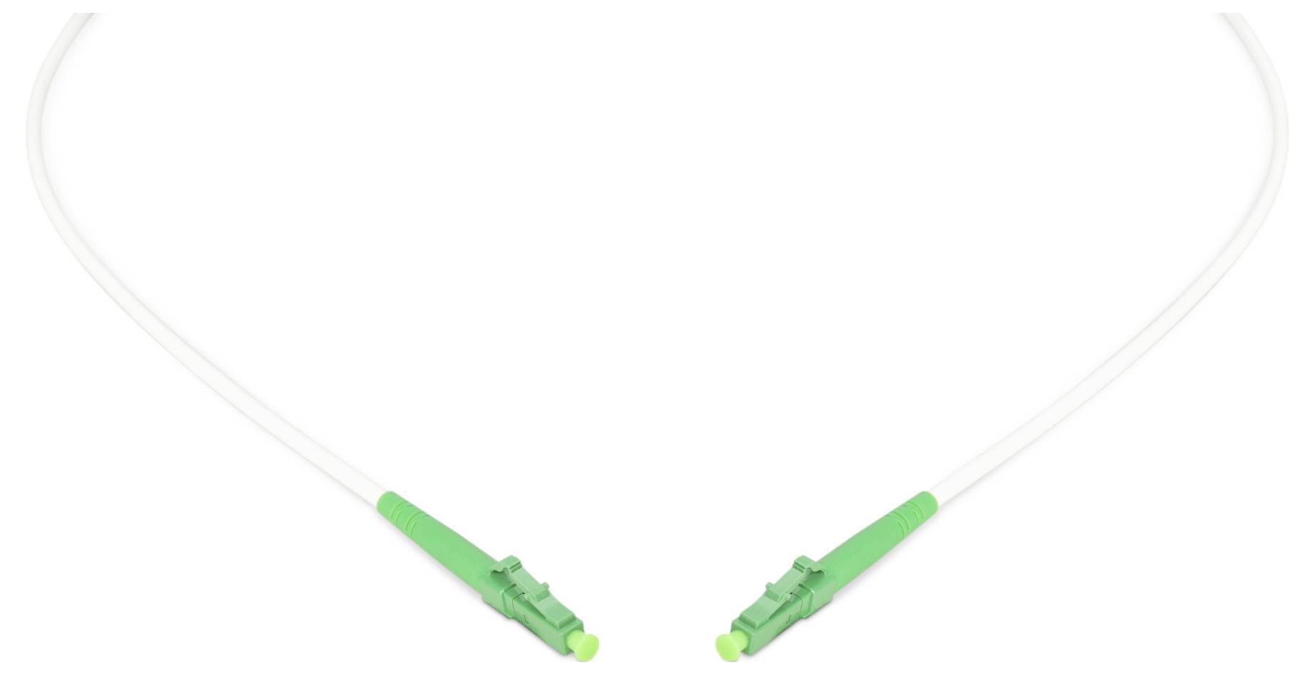 Digitus DK-2933A-10-LCA-SX światłowodowe do światłowodów, światłowody szklane kabel 100 cm biały, zielony, mint green, c-4