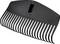Czarny grzebień pielęgnacyjny z szerokimi zębami, odpowiedni do rozczesywania włosów lub sierści. Idealny do grubych lub kręconych włosów.