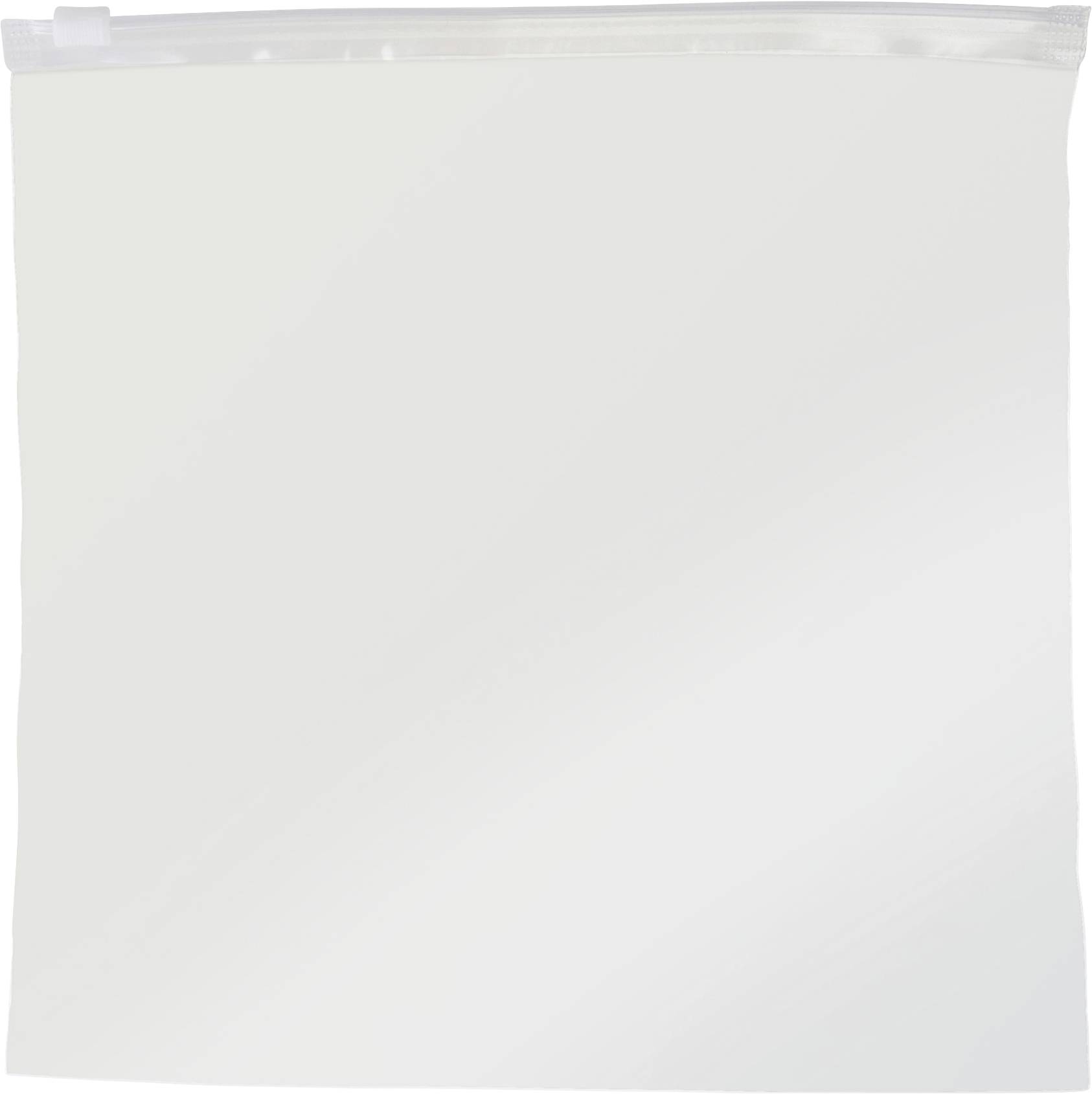 Пакет на блискавці без ремінця з етикеткою (Д x Ш) 200 мм x 200 мм прозорий поліетилен 100 шт.